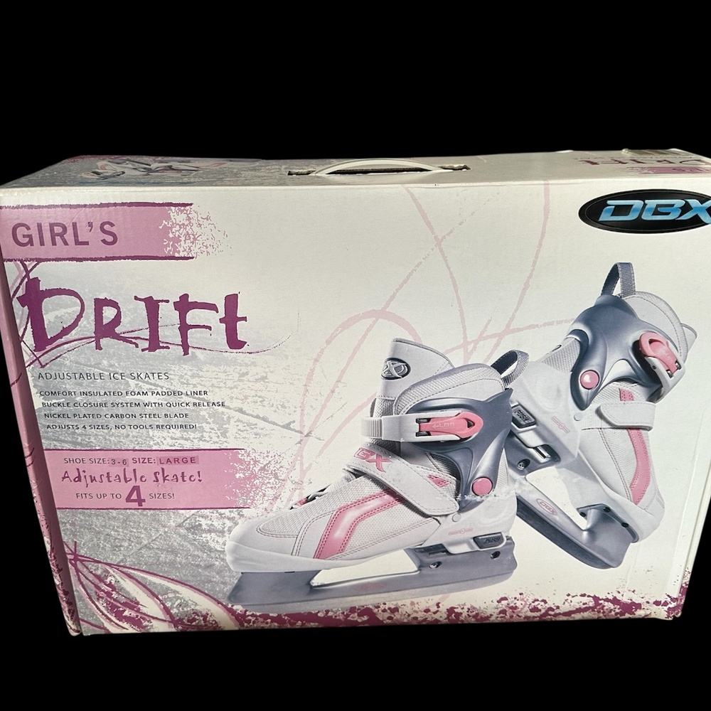 Girls DBX Adjustable ice skates